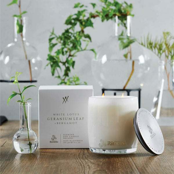 Urban Rituelle - 400gm Candle White Lotus